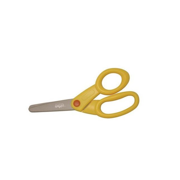 School Smart Plastic Blunt Tip Scissor, 5 Inches, Yellow 084843